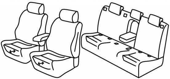 seat covers compatible for Audi A6, 2010>2018 - C7, Sedan - 4 door