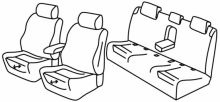 presvlake za sjedala za Audi A6, 2010>2018 - C7, Sedan - 4 vrata