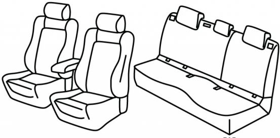 seat covers compatible for Audi Q2, 2016> - 5 door