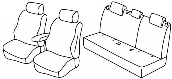 seat covers compatible for Audi Q3, 2011> 2018 - 5 door