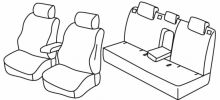 presvlake za sjedala za Audi Q3, 2011>2018