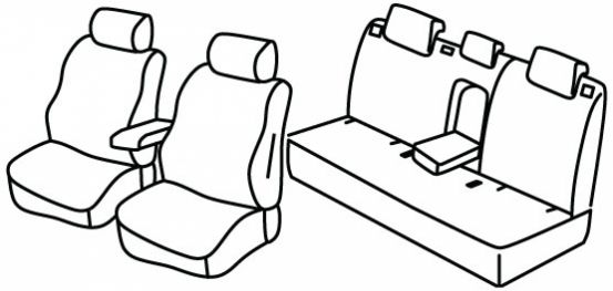 seat covers compatible for Audi Q3, 2011>2018