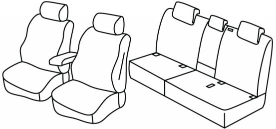 seat covers compatible for Audi Q3, 2018>2025 - 5 door