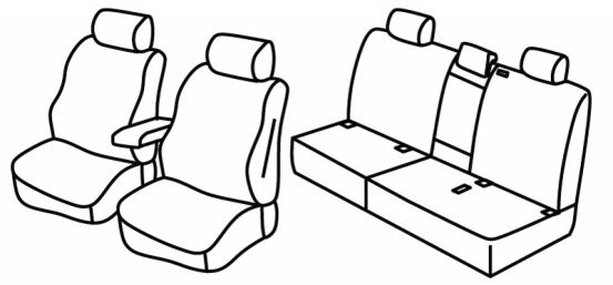presvlake za sjedala odgovaraju za Audi Q3, 2018>2025 - 5 vrata