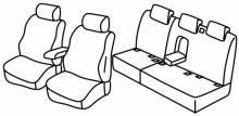 presvlake za sjedala za Audi Q5, 2009>2012, 2012>2016 - SUV - 5 vrata