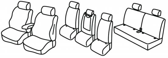 seat covers compatible for Audi Q7, 2015> - 5 door