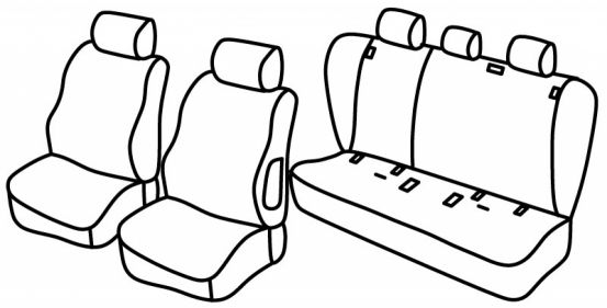 presvlake za sjedala odgovaraju za Bmw Serie 1, 2004>2011 - E87 - 5 vrata