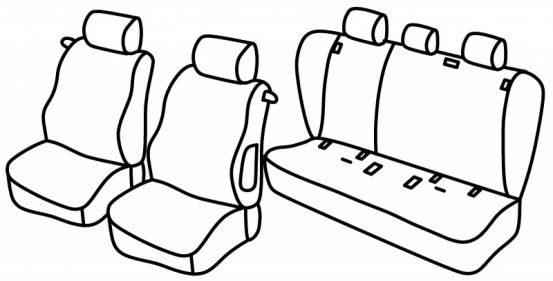presvlake za sjedala odgovaraju za Bmw Serie 1, 2007>2011 - E81 - 3 vrata