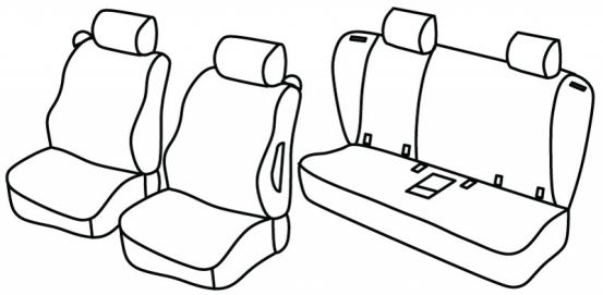 presvlake za sjedala odgovaraju za Bmw Serie 1, 2007>2011 - E87 Coupe - 3 vrata