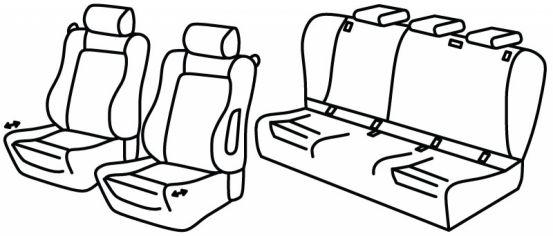presvlake za sjedala odgovaraju za Bmw Serie 1, 2007>2011 - E81 - 3 vrata