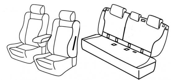 presvlake za sjedala odgovaraju za Bmw Serie 1, 2011>2019 - F20, Sport - 5 vrata