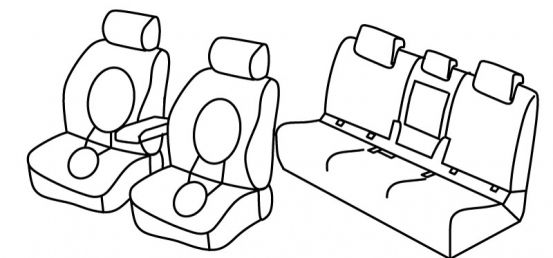 presvlake za sjedala odgovaraju za Bmw Serie 2, 2014>2021 - F45 Active Tourer - 5 vrata