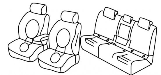 presvlake za sjedala odgovaraju za Bmw Serie 2, 2014>2021 - F45 Active Tourer - 5 vrata