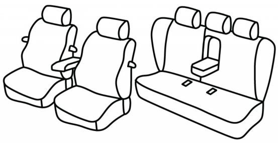 presvlake za sjedala odgovaraju za Bmw Serie 3, 1998>2006 - E46 Coupe - 3 vrata