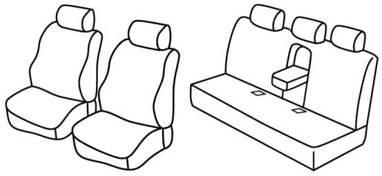 presvlake za sjedala odgovaraju za Bmw Serie 3, 1998>2006 - E46 Limousine - 4 vrata