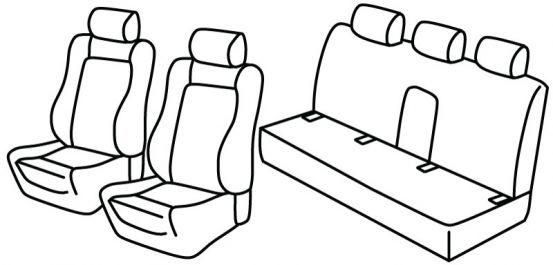 presvlake za sjedala odgovaraju za Bmw Serie 3, 1998>2006 - E46 Limousine - 4 vrata