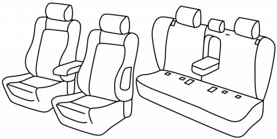presvlake za sjedala odgovaraju za Bmw Serie 3, 2005>2008 - E91 Touring - 5 vrata