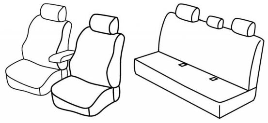 presvlake za sjedala odgovaraju za Bmw Serie 3, 2005>2012 - E90 Limousine - 4 vrata
