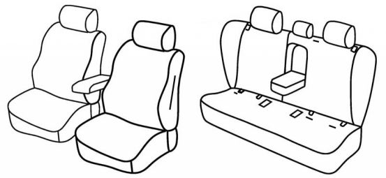 seat covers compatible for Bmw Serie 3, 2005>2012 - E91 Touring - 5 door