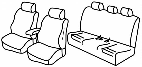 presvlake za sjedala odgovaraju za Bmw Serie 3, 2012>2019 - F30 Limousine - 4 vrata