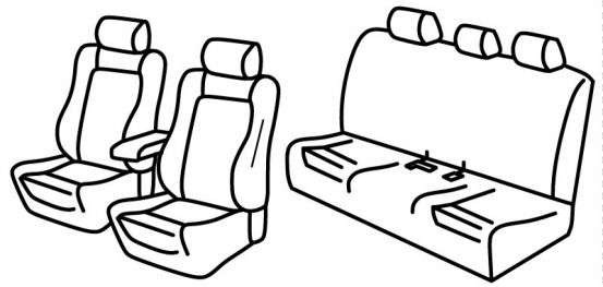 seat covers compatible for Bmw Serie 3, 2012>2019 - F30 Limousine - 4 door