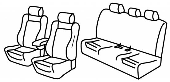 presvlake za sjedala odgovaraju za Bmw Serie 3, 2012>2019 - F30 Limousine - 4 vrata