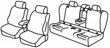 presvlake za sjedala za Bmw Serie 3, 2012>2019 - F31 Touring - 5 vrata