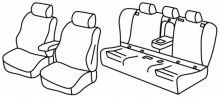 presvlake za sjedala za Bmw Serie 3, 2013>2019 - F34, GT Gran Turismo  - 5 vrata