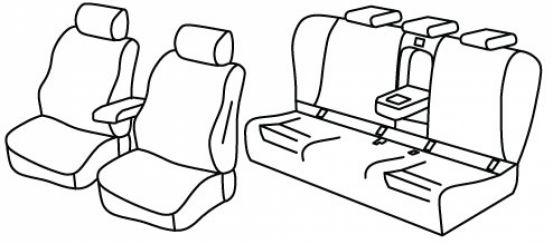 presvlake za sjedala odgovaraju za Bmw Serie 3, 2019> - G20 - 4 door