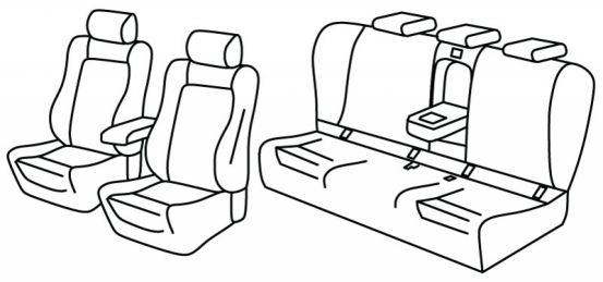 presvlake za sjedala odgovaraju za Bmw Serie 3, 2019> - G20 - 4 vrata