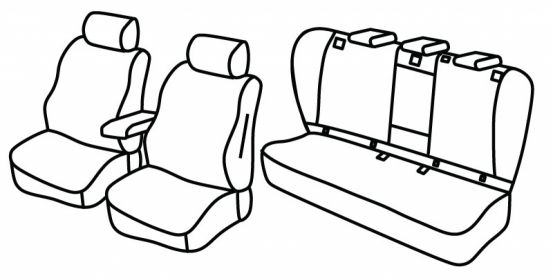 presvlake za sjedala odgovaraju za Bmw Serie 3, 2019> - G21 Touring - 5 vrata