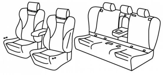 presvlake za sjedala odgovaraju za Bmw Serie 4, 2021> - G26 - 5 vrata
