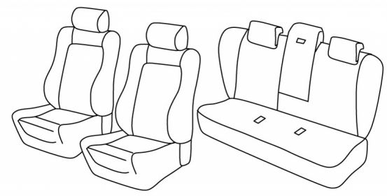 seat covers compatible for Bmw Serie 5, 2004>2010 - E60 Limousine - 4 door