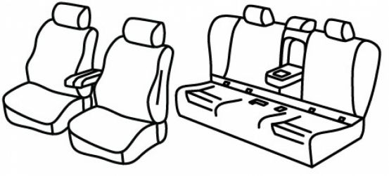 presvlake za sjedala odgovaraju za Bmw Serie 5, 2017>2024 - G30 Limousine - 4 vrata