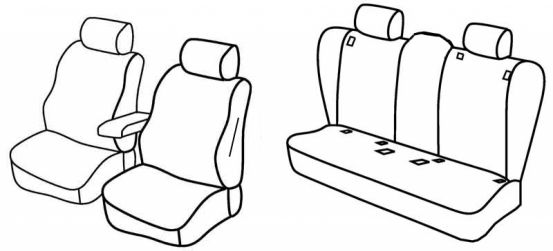 presvlake za sjedala odgovaraju za Bmw X1, 2009>2015 - E84 - 5 vrata