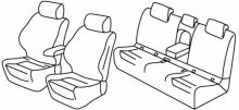 presvlake za sjedala za Bmw X1, 2015>2022 - F48 sDrive - 5 vrata