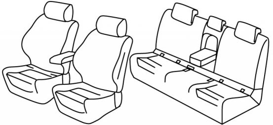 presvlake za sjedala odgovaraju za Bmw X1, 2015>2022 - F48 sDrive - 5 vrata