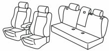 presvlake za sjedala za Bmw X3, 2003>2010 - E83 - 5 vrata