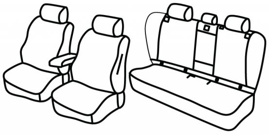 presvlake za sjedala odgovaraju za Bmw X3, 2017> - G01 - 5 vrata