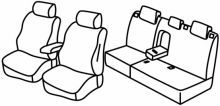 presvlake za sjedala za Chevrolet Captiva, 2006>2011, 2011>2018 - 5 vrata