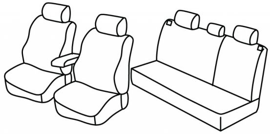 seat covers compatible for Chevrolet Lacetti, 2002>2008 - 4 door