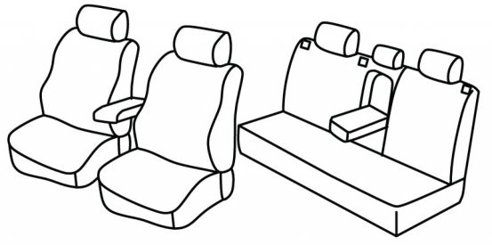 seat covers compatible for Chevrolet Lacetti, 2002>2008 - wagon - 5 door