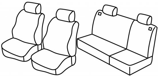 presvlake za sjedala odgovaraju za Chevrolet Matiz, 1998>2005