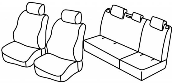 presvlake za sjedala odgovaraju za Chevrolet Matiz/ Spark, 2005>2010