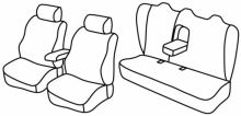 seat covers for Chrysler 300 C, 2004>2010 - 5 door