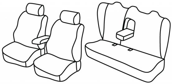 seat covers compatible for Chrysler 300 C, 2004>2010 - 5 door