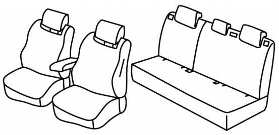 presvlake za sjedala odgovaraju za Citroën C4 / ë-C4, 2020> - 5 vrata