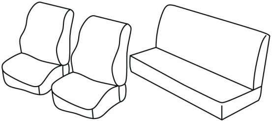 seat covers compatible for Citroën 2CV, 1948>1990