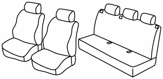 seat covers compatible for Citroen Berlingo 1, 1996>2002