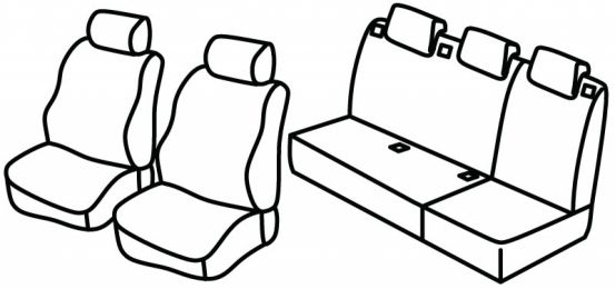 presvlake za sjedala odgovaraju za Citroen Berlingo 1, 1996>2002